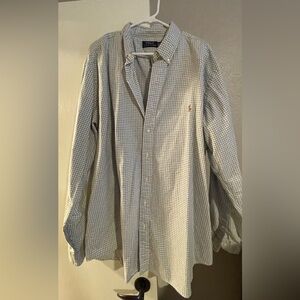 Polo by Ralph Lauren Men's Blue Checkered Shirt